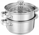 Amazon Brand - Solimo Stainless Steel Induction Bottom Steame...
