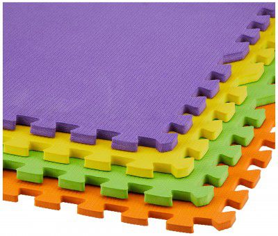 Amazon Brand - Solimo Interlocking Mat, Set of 8 Pieces, 1.2 cm Thickness