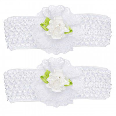 Amazon Brand - Solimo Kids Hair Bands Flowers Pack of 2