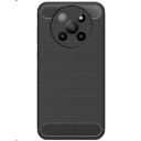 Amazon Brand Solimo Lava Agni 2 5G Back Cover | Back Case for Lava Agni 2 5G | Carbon Fibre Rugged Armour (Black)...