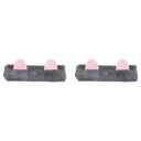 Amazon Brand - Solimo Makeup Hair Bands, Grey, Pack of 2...