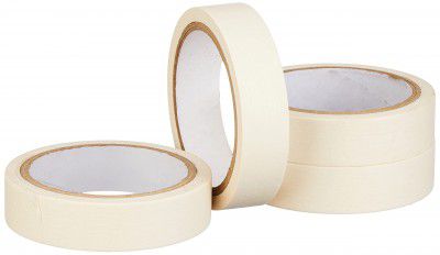 Amazon Brand - Solimo Masking Tape - 24mm 20 mtrs - Pack of 4
