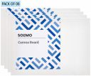 Amazon Brand - Solimo Medium Grain Cotton Canvas Board, 6 x 8 inch, Set of 8...