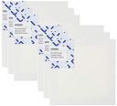 Amazon Brand - Solimo Medium Grain Cotton Stretched Canvas with Wooden Frame, 12 x 12 inch, Set of 6...