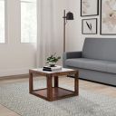 Amazon Brand - Solimo Medo Durable Glass Coffee Table (Sheesham Wood with Honey Finish)...