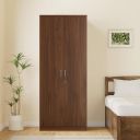Solimo Medusa Engineered Wood 2 Door Wardrobe (Walnut Finish)...