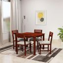 Amazon Brand - Solimo Mehraab 4 Seater Dining Set with 4 Chairs (Solid Sheesham Wood, Honey Finish)...