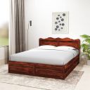 Amazon Brand - Solimo Mehraab Queen Size Solid Sheesham Wood Bed...