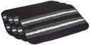 Amazon Brand - Solimo Micro Bathmat Set of 4, Monochrome Duet - 950 GSM...