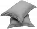 Amazon Brand - Solimo Microfiber Solid Pillow Cover (Set of 2, Grey, 17" X 27")...