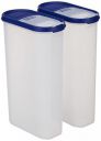 Amazon Brand - Solimo Modular Plastic Container and Dispenser, Set of 2 (3000 ml Each)...