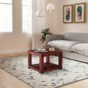 Amazon Brand Solimo Mokena Coffee Table with Bottom Shelf  ...