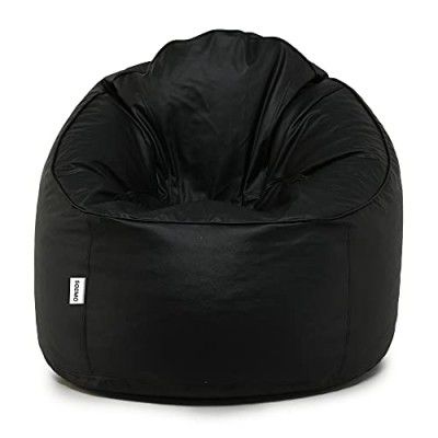Amazon Brand - Solimo Mudda XXXL Bean Bag Cover Without Beans (Black)