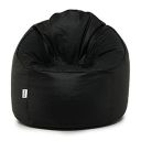 Amazon Brand - Solimo Mudda XXXL Bean Bag Cover Without Beans (Black)...
