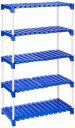 Amazon Brand - Solimo Multipurpose Rack for Shoes and Clothes, 5 Racks...