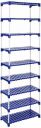 Amazon Brand Solimo - Multipurpose Rack for Shoes and Clothes, 9 Racks, Blue...