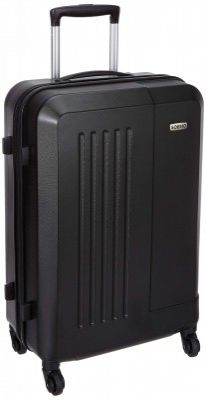 Amazon Brand - Solimo Murray Hardside Trolley, Black, 66 cm