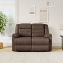 Amazon Brand - Solimo Musca 2 Seater Fabric Recliner (Brown)...