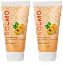 Amazon Brand - Solimo Natural Face Wash Flax Seed, Apricot & Mint, 150 ml (Pack of 2)...