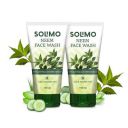 Amazon Brand - Solimo Neem Facewash with Aloe Vera & Cucumber Extracts, SLES & Paraben Free...