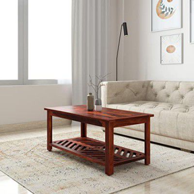 Amazon Brand - Solimo Nepenthe Solid Sheesham Wood Coffee Table (Honey Finish)