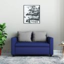 Amazon Brand - Solimo Nigella Fabric 2 Seater Sofa (Blue)...