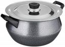 Amazon Brand - Solimo Non Stick Handi with Stainless Steel Lid (4.25L, Hammertone finish, 3 coat, 2.9mm thickness)...