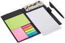 Amazon Brand - Solimo Notepad/Memo Book with Sticky Notes & Clip Holder, Pack of 2, 50 Pages...