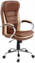 Amazon Brand - Solimo Obidos High Back Executive Chair (Brown & Beige)...