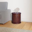 Amazon Brand - Solimo Obry Durable Round Bedside Table (Mango Wood with Honey Finish)...