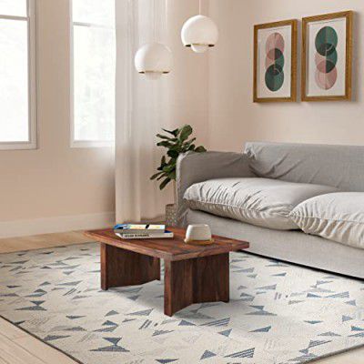 Amazon Brand - Solimo Octill Coffee Table (Solid Sheesham Wood, Natural Finish)