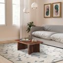 Amazon Brand - Solimo Octill Coffee Table (Solid Sheesham Wood, Natural Finish)...