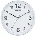 Amazon Brand - Solimo Office Round Analog Wall Clock | Plastic | Silent Sweep Movement | 12 Inch | White...