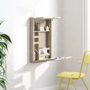 Amazon Brand - Solimo Ohrid Acacia Solid Wood Wall Mounted Study Desk...