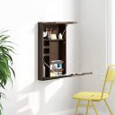 Amazon Brand - Solimo Ohrid Acacia Solid Wood Wall Mounted Study Desk...