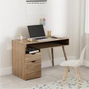 Amazon Brand - Solimo Oryx Engineered Wood Study Table | Desk (1 Drawer, 1 Door Cabinet and 2 Open Shelves, Rustic Oak Finish)...