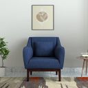 Amazon Brand - Solimo Ottus 1 Seater Sofa (Fabric, Blue)...