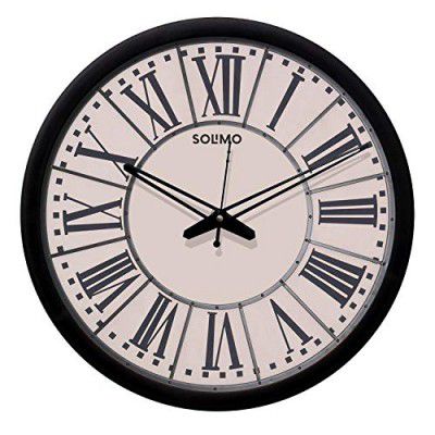 Amazon Brand - Solimo Plastic 12-inch Wall Clock