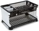 Amazon Brand Solimo Plastic Dish Drainer, (Black , 51 cm * 33 cm * 27.2 cm)...