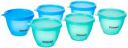 Amazon Brand - Solimo Plastic Kitchen Storage Containers - 400 ml, 6 Pieces, Multicolour...