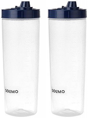 Amazon Brand - Solimo Plastic Oil Dispenser Set of 2