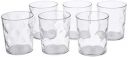 Amazon Brand - Solimo Plastic Tumblers Set (6 pieces, Diamond pattern, 400 ml)...