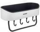 Amazon Brand - Solimo Plastic - Wall-Mounted, Sturdy, Rustproof, Durable Bathroom and Closet Shelves - Pack Of 1...