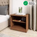 Amazon Brand - Solimo Polaris Engineered Wood Bed Side Table (Walnut Finish)...