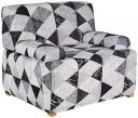 Amazon Brand - Solimo POLYESTER SPANDEX STRETCHABLE SOFA SLIPCOVER (1 SEATER,LIGHT GREY)...
