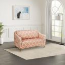 Amazon Brand - Solimo Polyester Stretchable Printed Geometrical Sofa Cover (2 Seater Sofa Cover, Beige)...