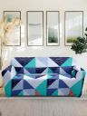 Amazon Brand - Solimo Polyester Stretchable Printed Abstract Sofa Cover (3 Seater Sofa Cover, Blue)...