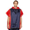 Amazon Brand - Solimo Polyester Water Resistant Poncho (Blue & Red, Free Size)...