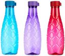 Amazon Brand - Solimo Polyethylene Terephthalate 1 Lt Water Bottle|Multicolor|Set Of 3 (Xing)...