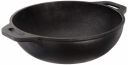 Amazon Brand - Solimo Pre-Seasoned Cast Iron Kadhai, 10 Inches (25 cm), Black...